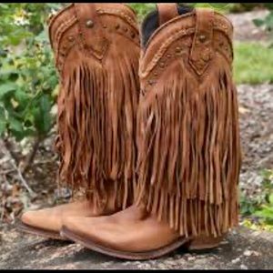 Liberty Black Vegas Faggio Fringe Boots